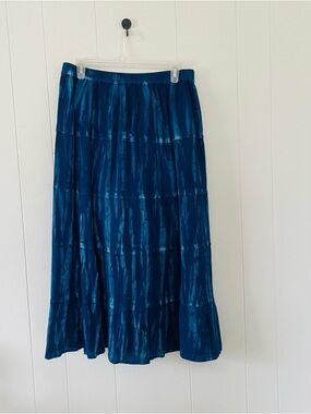 Studio West Shimmering Teal Maxi Skirt